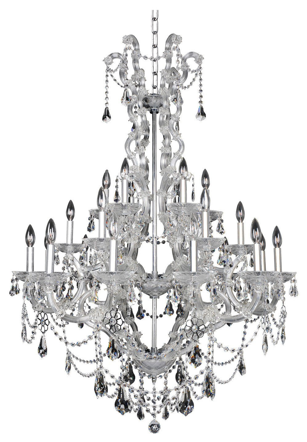 Brahms 24-Light Grand Crystal Chandelier