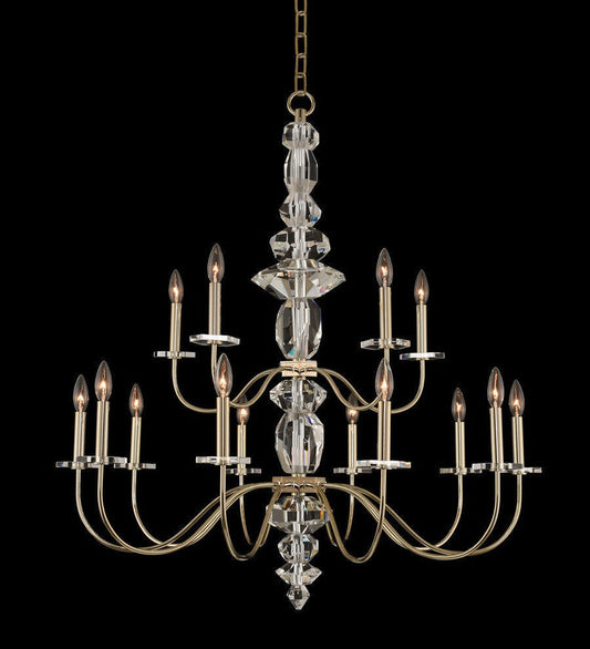 Champagne Gold Firenze Crystal Chandelier – 15-Light