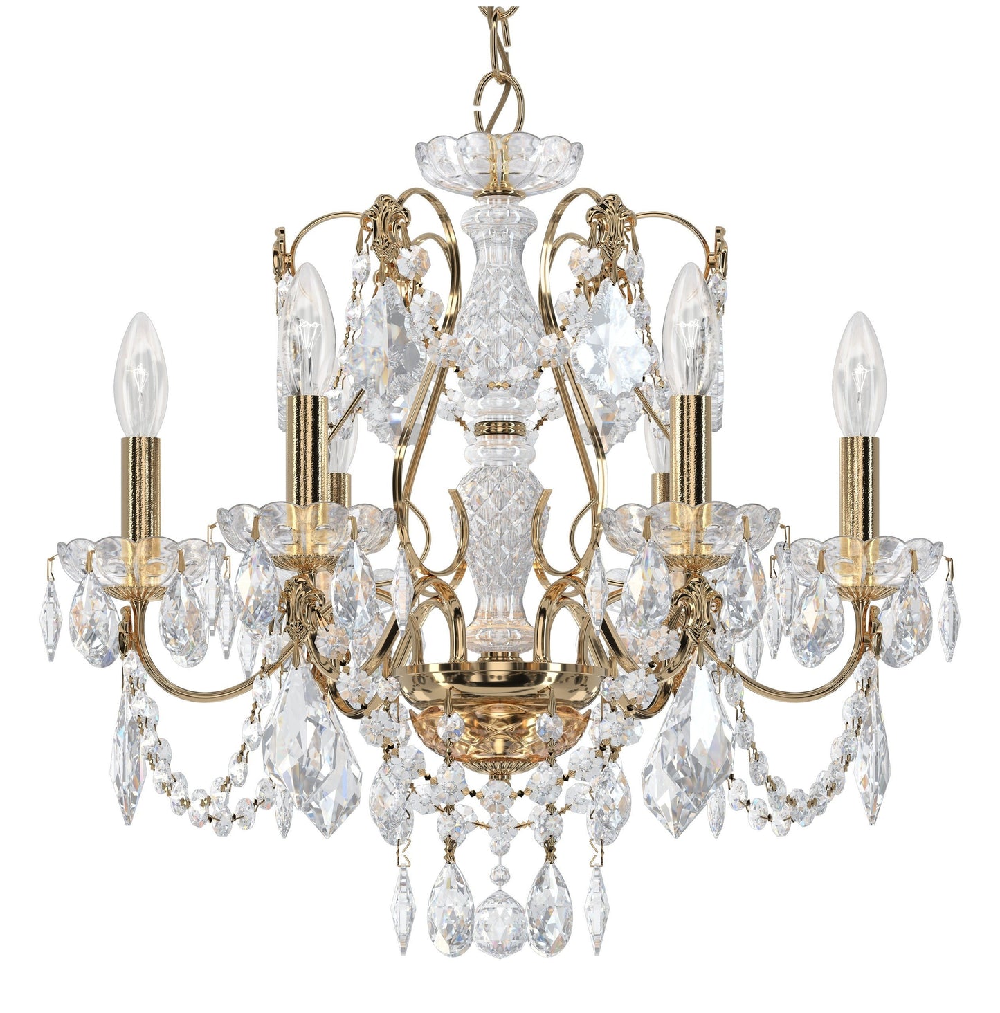 Heritage Crystal Six-Light Chandelier