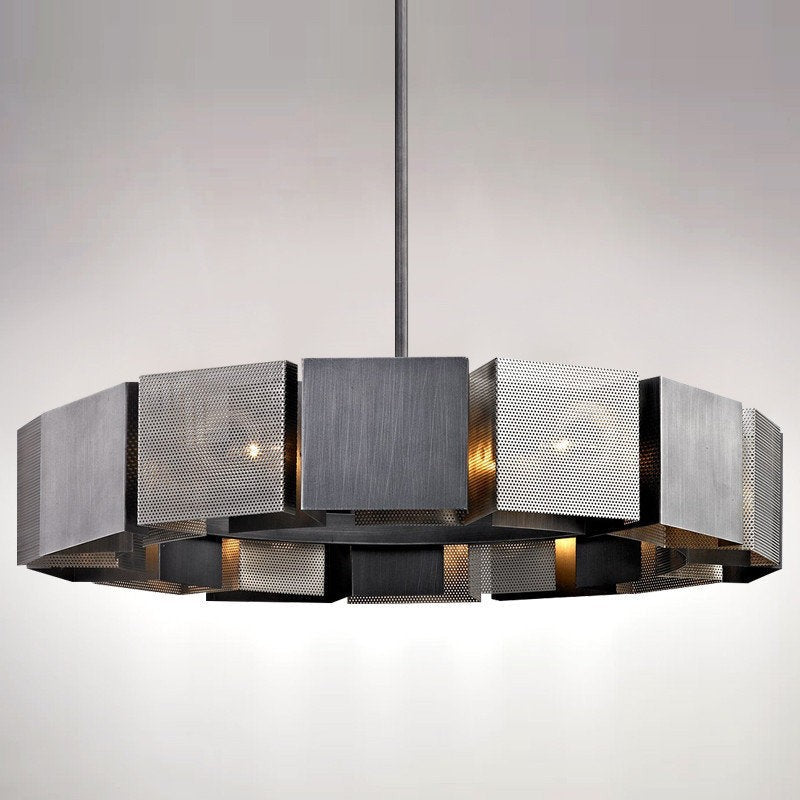 Stainless Steel Minimalist Ring LED Chandelier