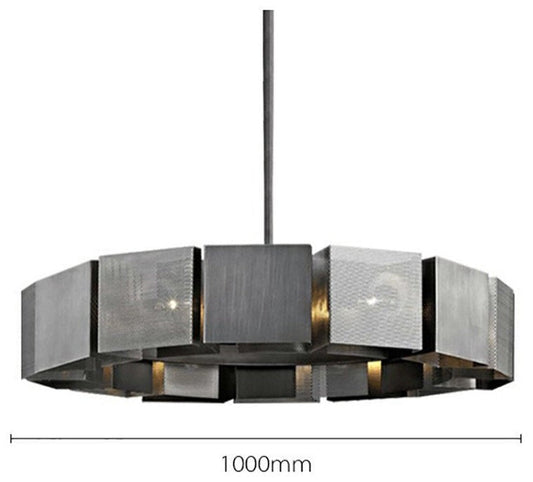 Stainless Steel Minimalist Ring LED Chandelier