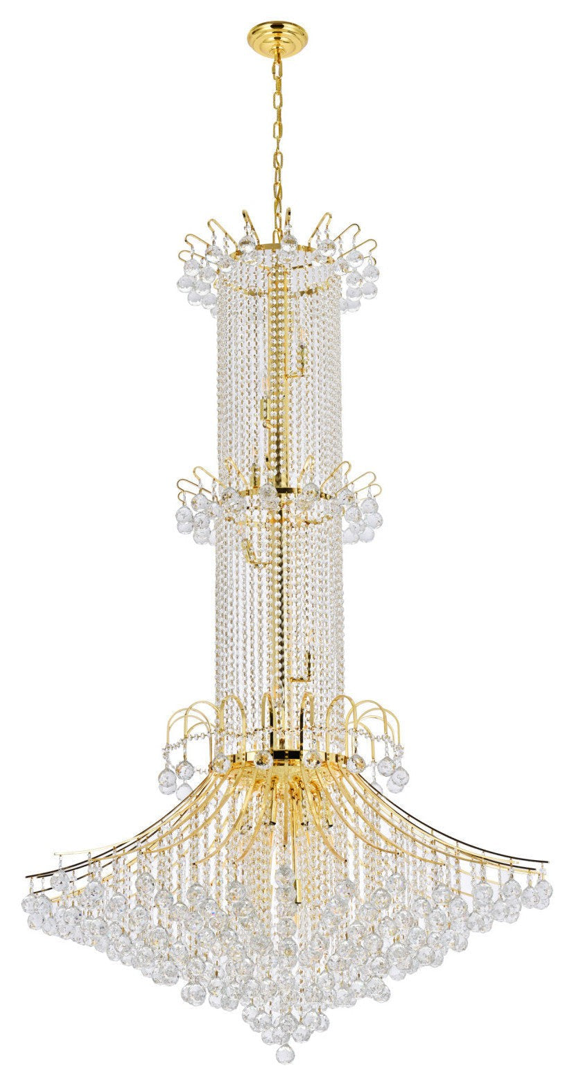 Twenty-Light Royal-Cut Crystal Chandelier