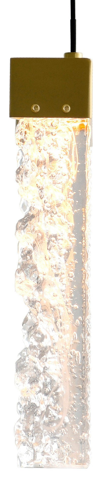 Linear LED Crystal Chandelier with Integrated Lighting