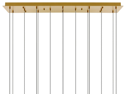 Linear LED Crystal Chandelier with Integrated Lighting