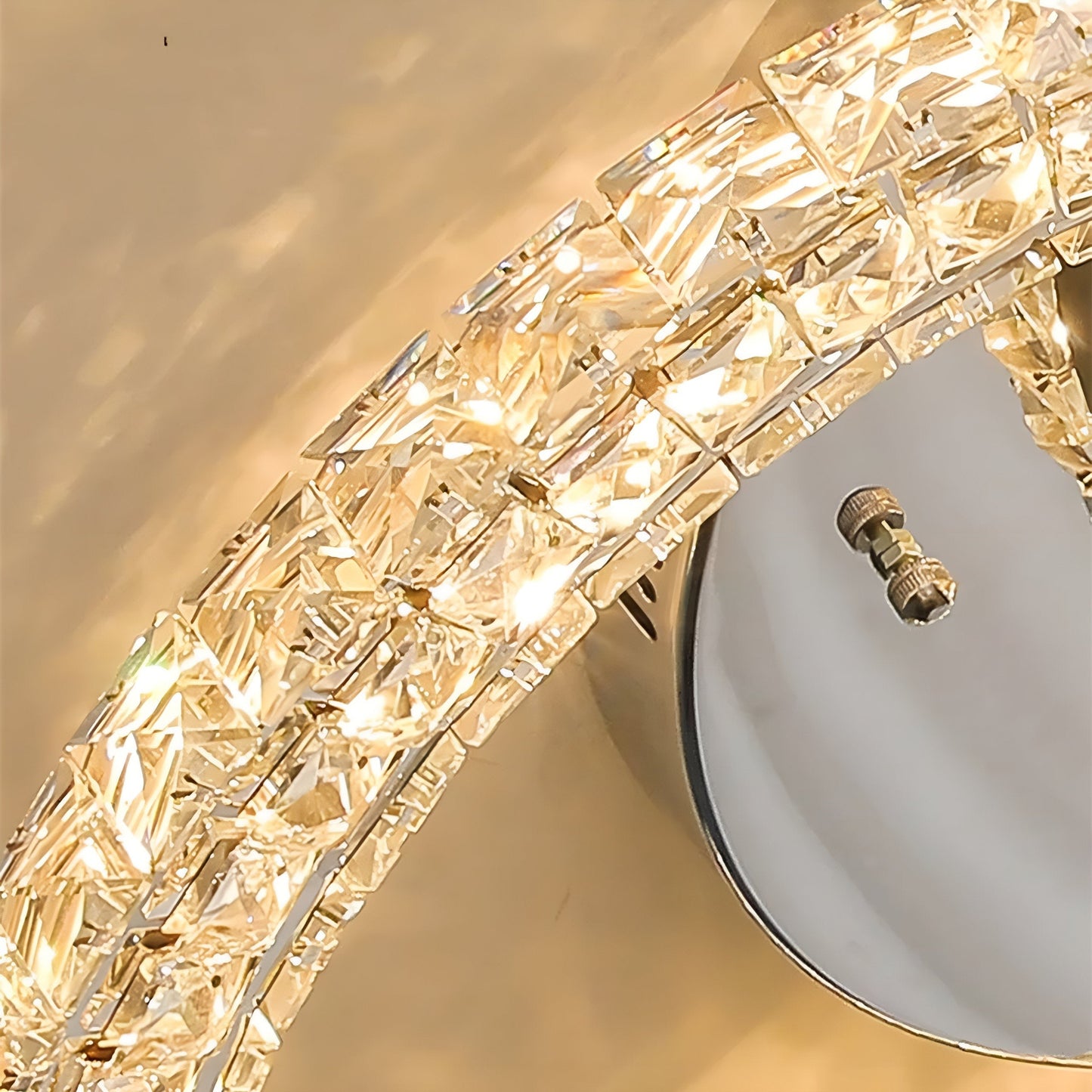 Modern Crystal & Aluminum LED Chandelier