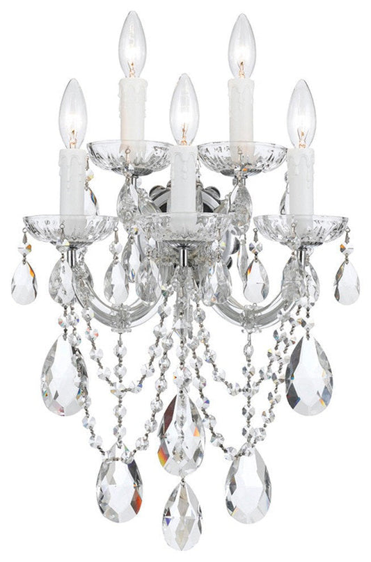 Petite 5-Light Polished-Chrome Traditional Chandelier
