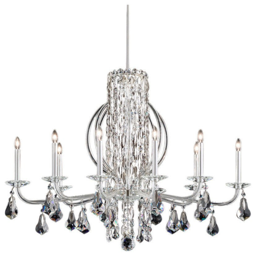 Sarella Waterfall Crystal Chandelier – Stainless Steel