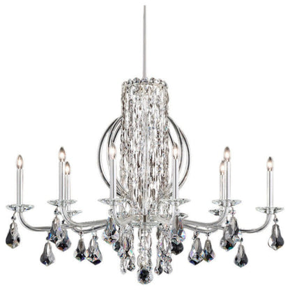 Sarella Waterfall Crystal Chandelier – Stainless Steel