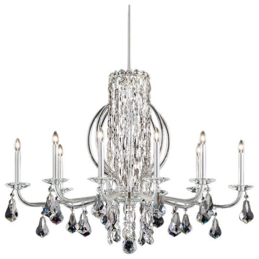 Sarella Waterfall Crystal Chandelier – Stainless Steel