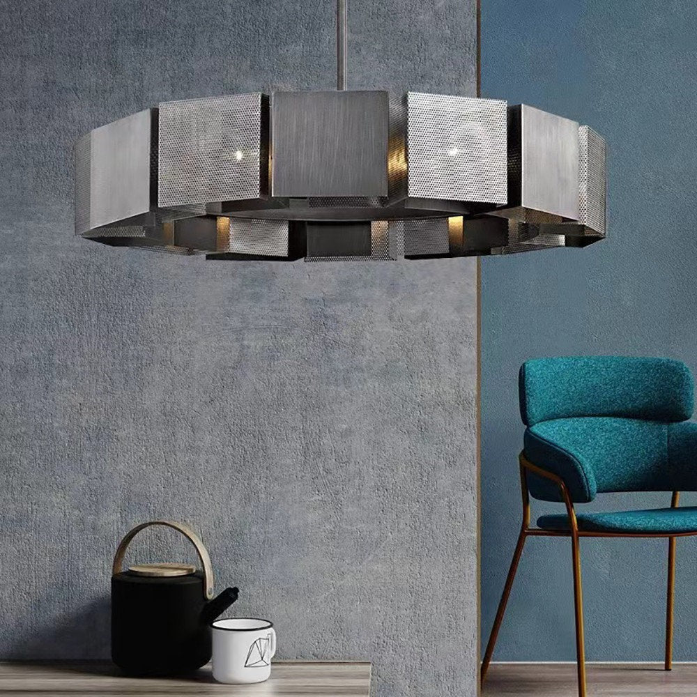 Stainless Steel Minimalist Ring LED Chandelier