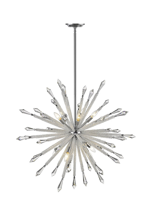 Ten-Light Fireworks Cascade Chandelier