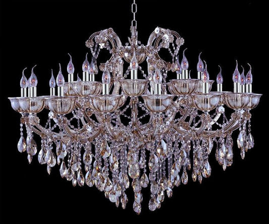 Tiffany Golden-Teak Egyptian Crystal Chandelier