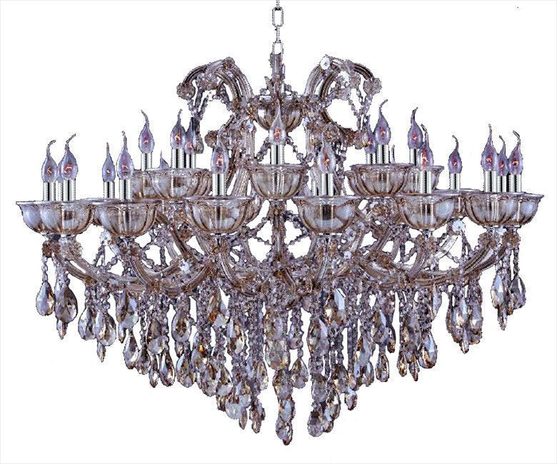 Tiffany Golden-Teak Egyptian Crystal Chandelier