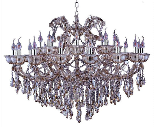 Tiffany Golden-Teak Egyptian Crystal Chandelier