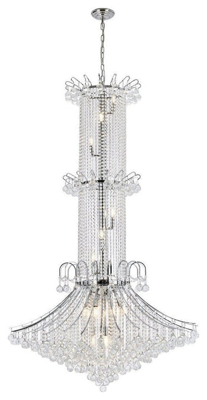 Twenty-Light Royal-Cut Crystal Chandelier